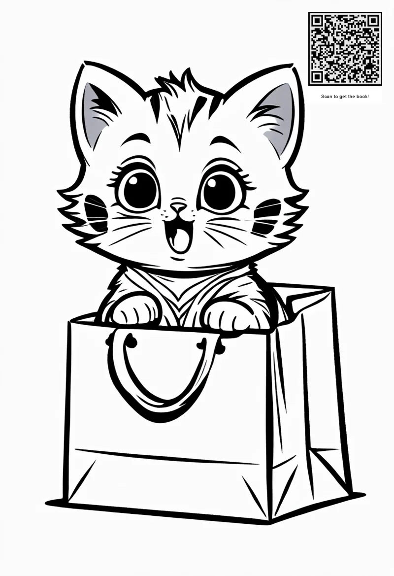 kitten in paper bag